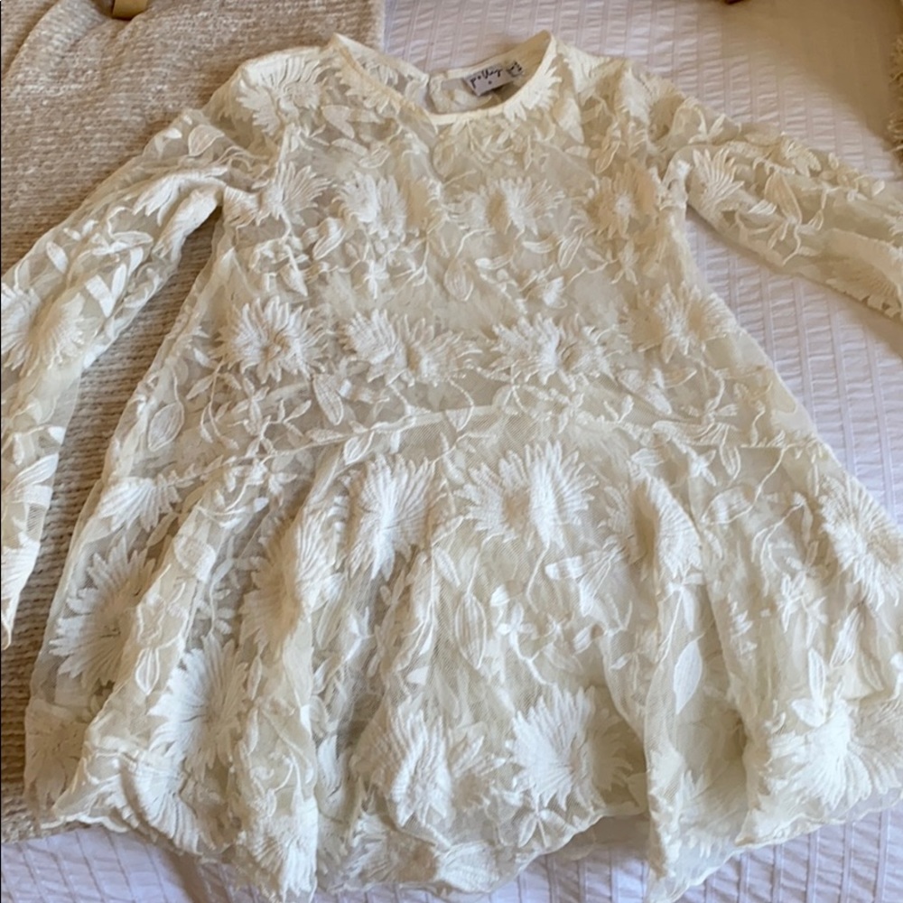 Sheer lace cover up